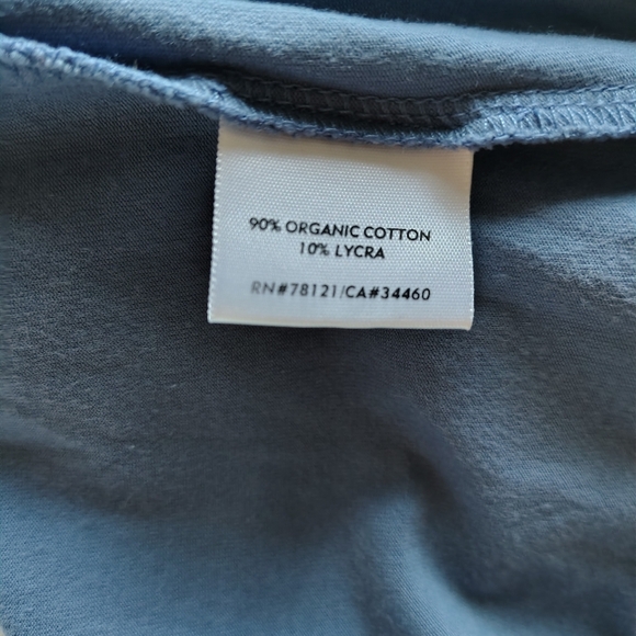 Eileen Fisher Mineral Blue T Size M  Organic Cotton Blend Like New Cond./2x $50 - Picture 4 of 5